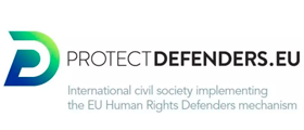 Logo Protect Defenders - Unión Europea